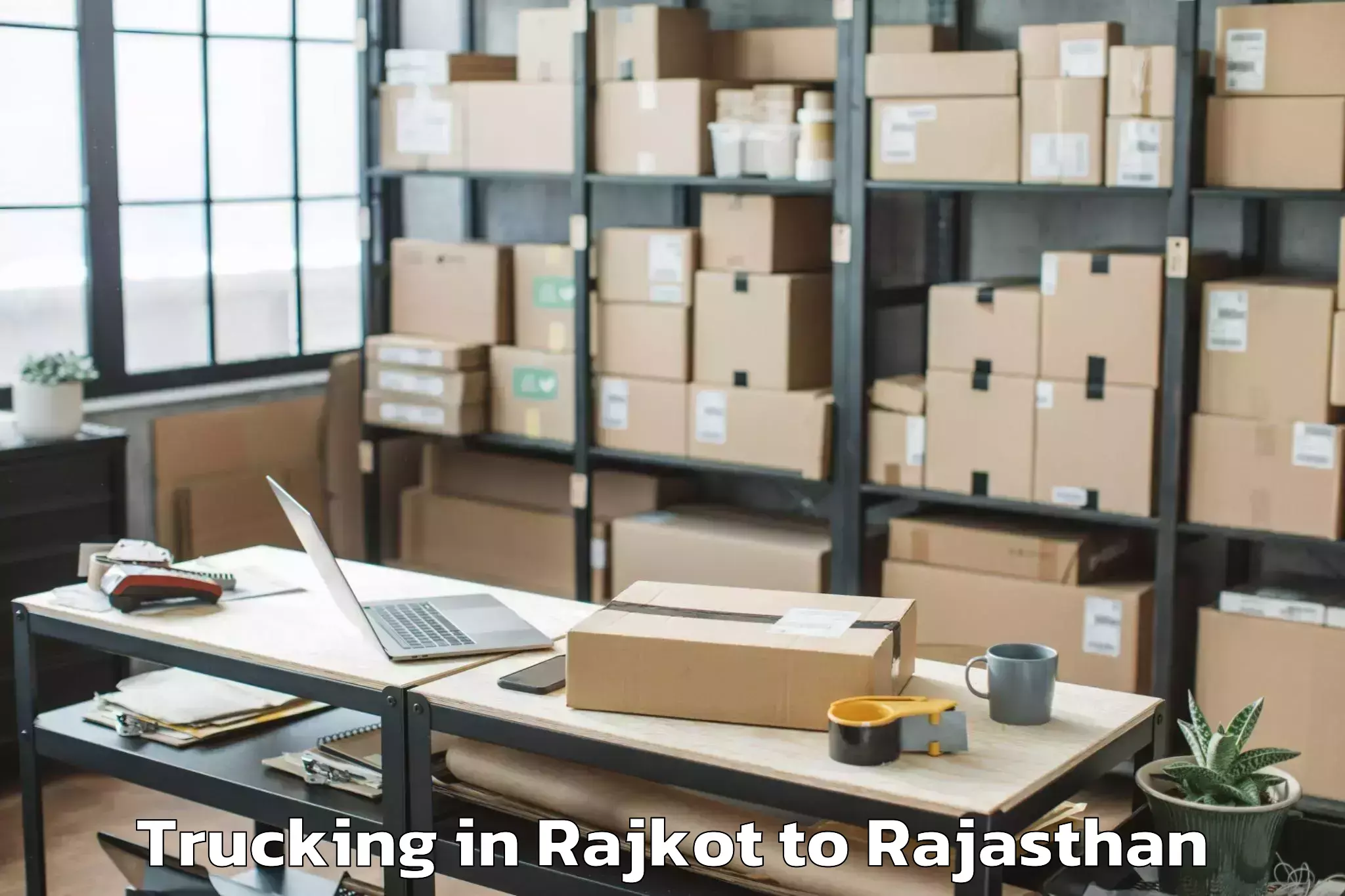 Top Rajkot to Babai Trucking Available